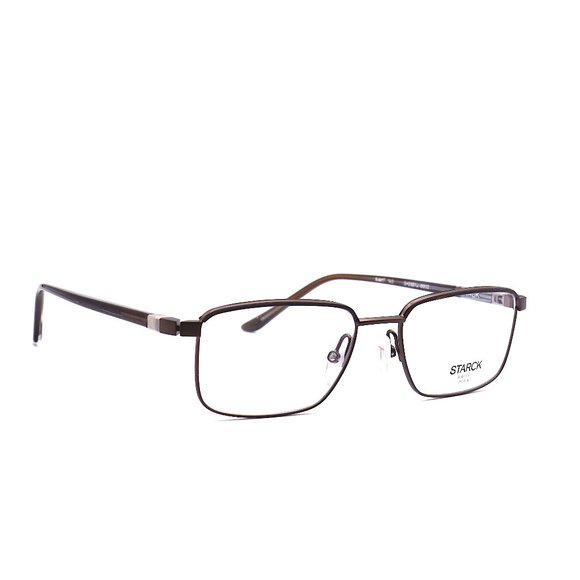 NEW STARCK EYES SH2027J 0002 BROWN AUTHENTIC EYEGLASSES FRAME - Picture 3 of 10